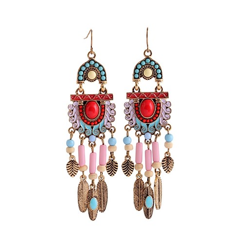 

Women's Turquoise Drop Earrings Ladies Vintage Earrings Jewelry Gold For Daily 1 Pair