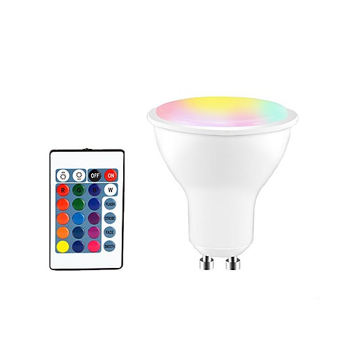 

1pc 5 W LED Spotlight 350 lm GU10 E26 / E27 3 LED Beads SMD 5050 Smart Dimmable Remote-Controlled RGBW 85-265 V / RoHS