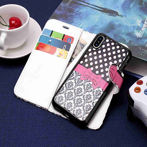 

Case For Apple iPhone XS / iPhone XR / iPhone XS Max Wallet / Card Holder / with Stand Full Body Cases Cartoon Hard PU Leather