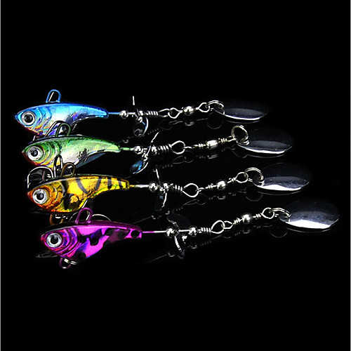 

4 pcs Fishing Lures Spinnerbaits Easy to Use Sinking Bass Trout Pike Sea Fishing Fly Fishing Bait Casting