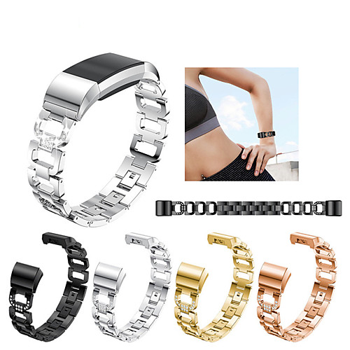 

Watch Band for Fitbit Charge 2 Fitbit Sport Band / Jewelry Design Stainless Steel Wrist Strap