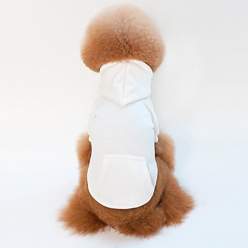 

Dog Cat Coat Puppy Clothes Solid Colored Simple Style Casual / Sporty Outdoor Winter Dog Clothes Puppy Clothes Dog Outfits Black White Red Costume for Girl and Boy Dog Cotton XS S M L XL XXL