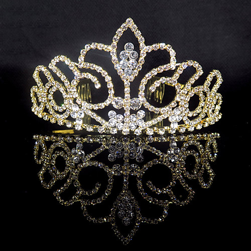 

Alloy Tiaras with Crystals 1 PC Wedding / Special Occasion Headpiece