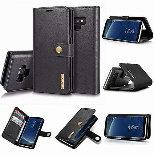 

Case For Samsung Galaxy Note 9 / Note 8 Wallet / Card Holder / with Stand Full Body Cases Solid Colored Hard Genuine Leather