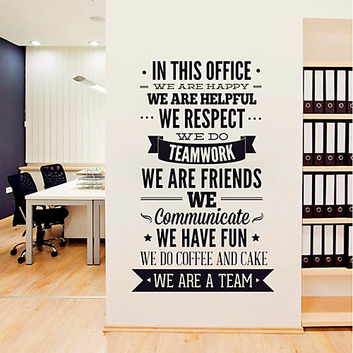 

Decorative Wall Stickers - Plane Wall Stickers / Words & Quotes Wall Stickers Characters / Shapes Living Room / Study Room / Office