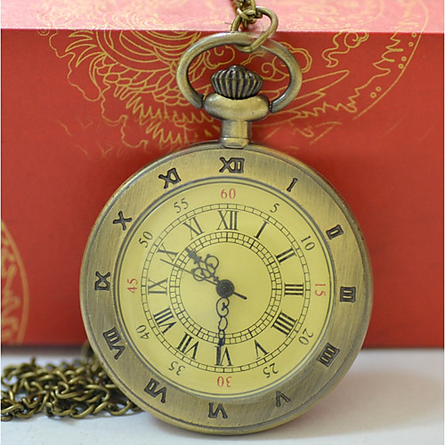 

Men's Women's Pocket Watch Gold Watch Quartz Gold Casual Watch Cool Analog Casual Fashion - Gold