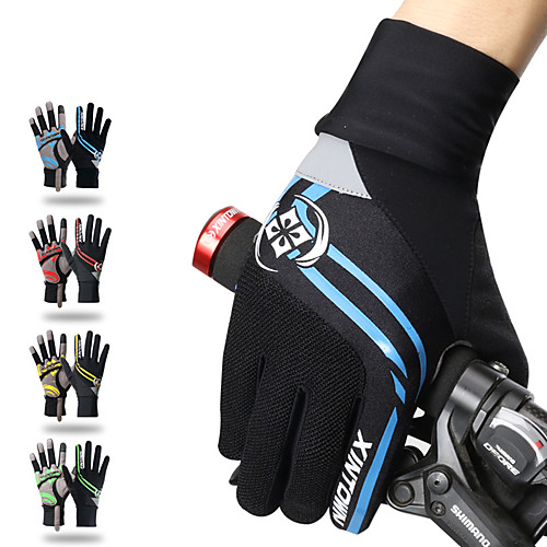 

Winter Bike Gloves / Cycling Gloves Mountain Bike Gloves Mountain Bike MTB Anti-Slip Touch Screen Thermal Warm Breathable Full Finger Gloves Touch Screen Gloves Sports Gloves Terry Cloth Lycra Mesh