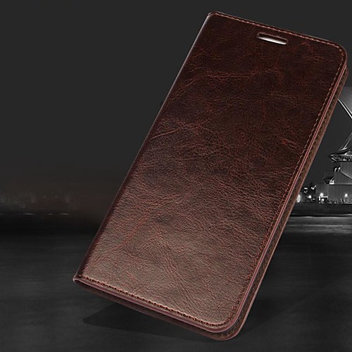 

Phone Case For Apple Full Body Case Leather Wallet Card iPhone 12 Pro Max 11 SE 2020 X XR XS Max 8 7 6 Wallet Card Holder with Stand Solid Color Hard Genuine Leather