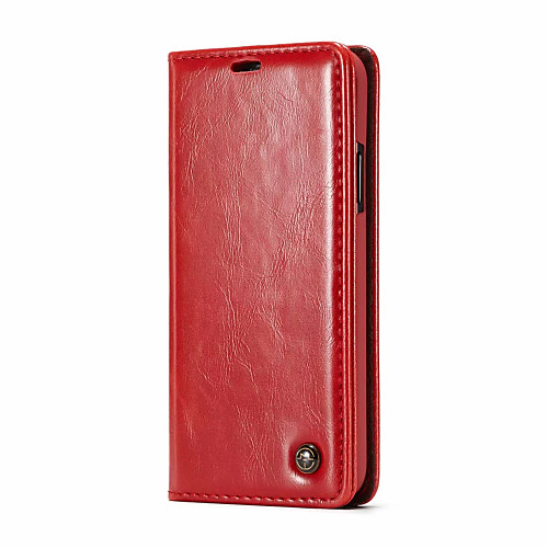 

CaseMe Case For Apple iPhone X Wallet / Card Holder / Flip Full Body Cases Solid Colored Hard PU Leather for iPhone X / iPhone 8 Plus / iPhone 8