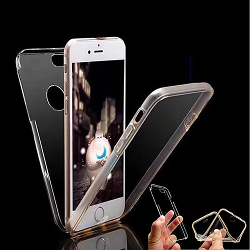 

Case For Apple iPhone X / iPhone 8 Plus / iPhone 8 Transparent Full Body Cases Solid Colored Hard TPU