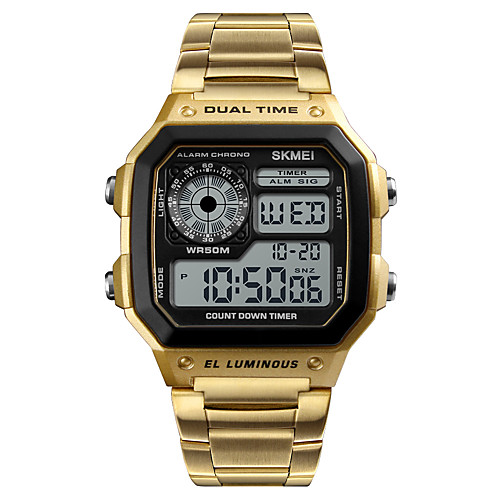

SKMEI Smartwatch Digital Modern Style Sporty 30 m Water Resistant / Waterproof Calendar / date / day Casual Watch Digital Casual Fashion - Rose Gold Gold Silver / Large Dial
