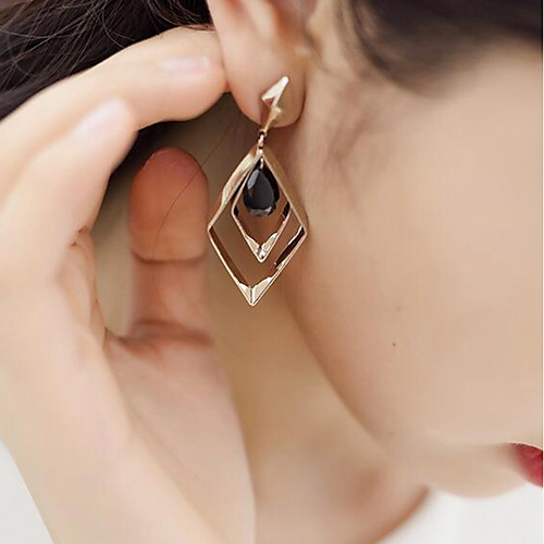

Women's Drop Earrings Geometrical Ladies Stylish Classic Earrings Jewelry Gold / Silver For Daily 1 Pair