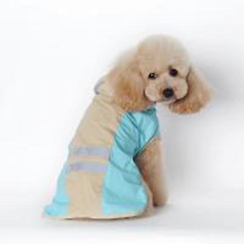 

Dog Cat Rain Coat Puppy Clothes Solid Colored Waterproof Windproof Outdoor Dog Clothes Puppy Clothes Dog Outfits Blue Pink Costume for Girl and Boy Dog PU Leather S M L XL XXL 3XL