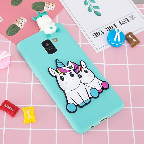 

Case For Samsung Galaxy A5(2018) / A6 (2018) / A6 (2018) Pattern / DIY Back Cover Unicorn Soft TPU