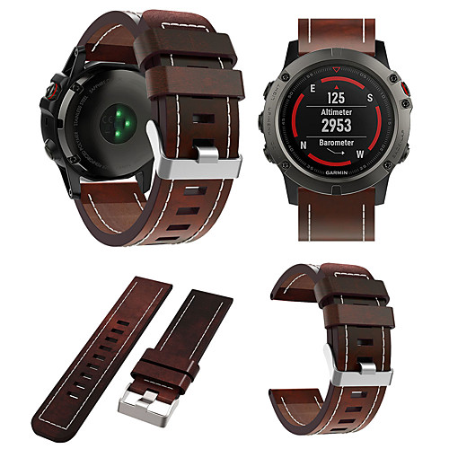 

Ремешок для часов для Fenix 5 / Fenix 5 Plus / Forerunner 935 Garmin Кожаный ремешок Кожа / Натуральная кожа Повязка на запястье