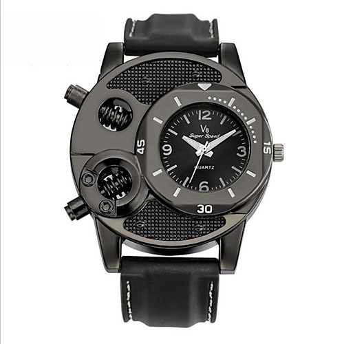 

Men's Sport Watch Digital Watch Quartz Silicone Black Cool Analog - Digital Casual - Black