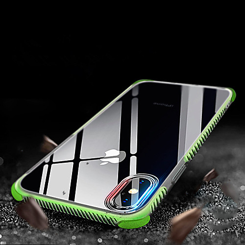 

Phone Case For Apple Back Cover iPhone XR iPhone XS iPhone XS Max iPhone X Shockproof Translucent Solid Color Soft TPU