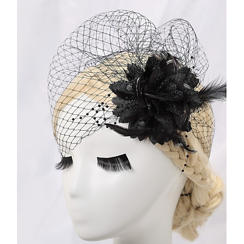 

Net Fascinators with Ribbons 1pc Wedding / Special Occasion / Birthday Headpiece