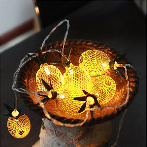 

1pc 1.5m LED String Lights for Hawaiian Party Diy Decoration Drop 10pcs Pineapple String Lights for Birthday Party Wedding