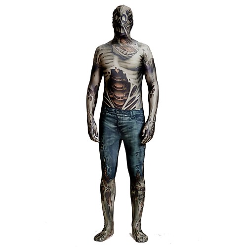 

Zentai Suits Patterned Zentai Suits Cosplay Costume Zombie Adults' Spandex Lycra Cosplay Costumes Men's Women's Printing Halloween Carnival Masquerade / Skin Suit / High Elasticity