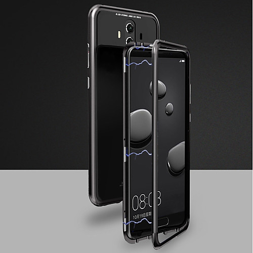 

Кейс для Назначение Huawei Mate 10 pro / Mate 10 Магнитный Чехол Однотонный Твердый Закаленное стекло для Huawei Honor 10 / Mate 10 / Mate 10 pro