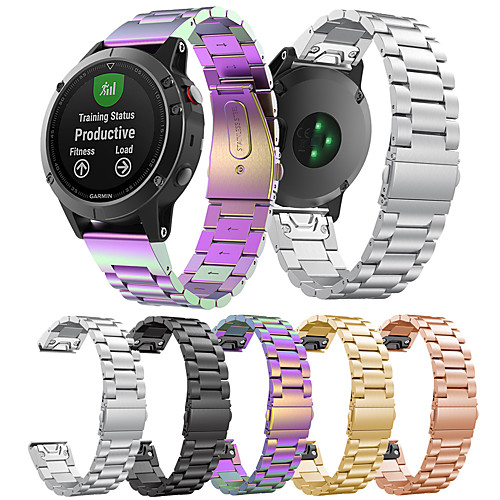 

Ремешок для часов для Fenix 5 / Fenix 5 Plus / Forerunner 935 Garmin Бабочка Пряжка Нержавеющая сталь Повязка на запястье