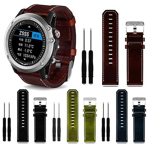 

Watch Band for Fenix 3 HR / Fenix 3 Sapphire / Fenix 3 Garmin Leather Loop Genuine Leather Wrist Strap