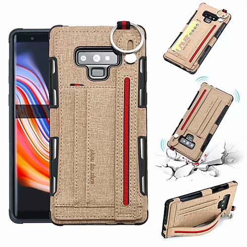 

Phone Case For Samsung Galaxy Back Cover Leather Wallet Card Note 9 Note 8 Wallet Card Holder Shockproof Solid Color Hard PU Leather
