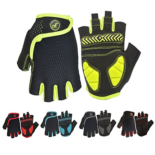 

Bike Gloves / Cycling Gloves Mountain Bike Gloves Mountain Bike MTB Road Bike Cycling Anti-Slip Breathable Shockproof Sweat wicking Fingerless Gloves Half Finger Sports Gloves Terry Cloth Silica Gel