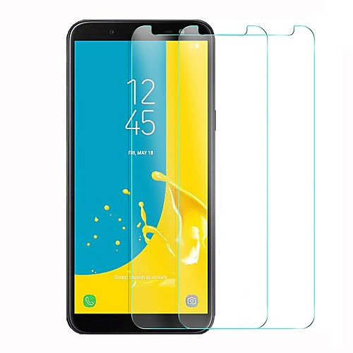 

Защитная плёнка для экрана для Samsung Galaxy J6 Закаленное стекло 1 ед. Защитная пленка для экрана HD / Уровень защиты 9H / 2.5D закругленные углы