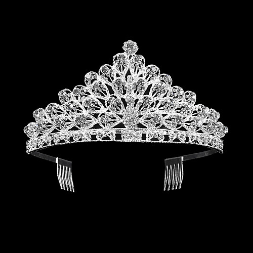 

Alloy Tiaras with Crystal 1 Piece Wedding Headpiece