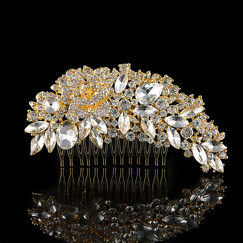 

Alloy Hair Combs with Rhinestone 1 PC Wedding / Party / Evening Headpiece