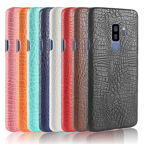 

Кейс для Назначение SSamsung Galaxy S9 Plus / S9 Матовое Кейс на заднюю панель Однотонный Твердый Кожа PU для S9 / S9 Plus / S8 Plus