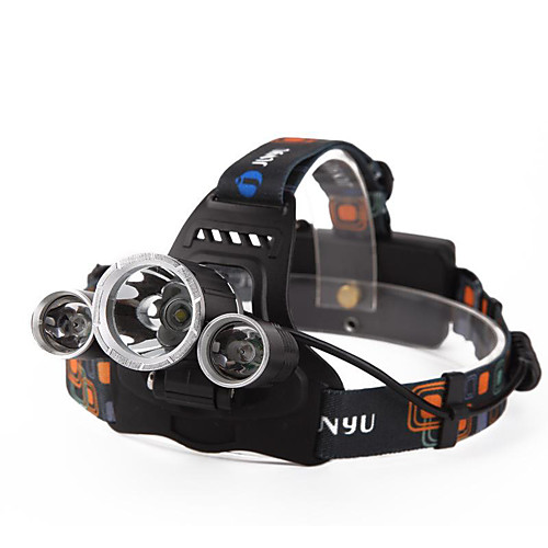 

Headlamps Headlight Waterproof Rechargeable 4800 lm LED LED 3 Emitters 4 Mode with Batteries and Charger Waterproof Rechargeable Night Vision Camping / Hiking / Caving Everyday Use Diving / Boating