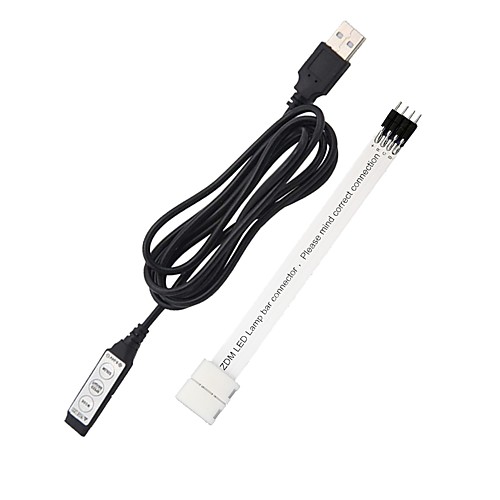 

DC5V-24V RGB Mini 3 Keys USB 5V Led Controller with 4pin LED Strip Connector SMD5050