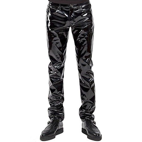 

Pants Cosplay Costume Skin Suit Adults' Spandex Latex Lycra Spandex Cosplay Costumes Punk Men's Solid Color Christmas Halloween Carnival