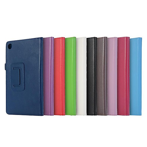 

Case For Huawei Huawei MediaPad T3 8.0 / Huawei MediaPad T3 7.0 / Huawei MediaPad M5 8 Shockproof / with Stand / Ultra-thin Full Body Cases Solid Colored Hard PU Leather
