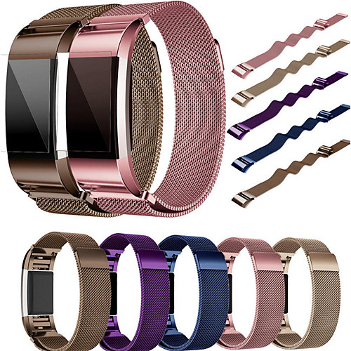 

Smartwatch Band for Fitbit Charge 2 Fitbit Milanese Loop Stainless Steel Band Breathable Wrist Strap