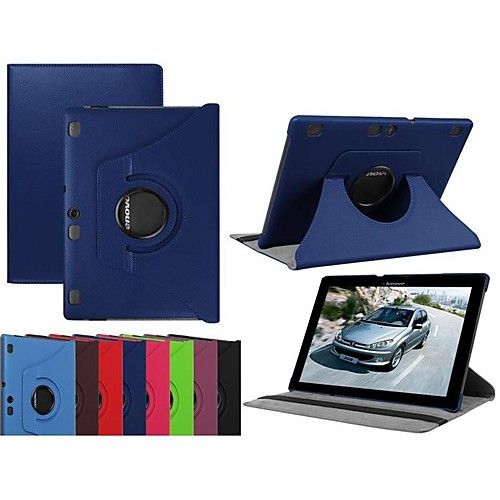 

Case For Lenovo Lenovo Tab 3 10 Plus / Lenovo Tab 3 10 business(TB3-X70F / N) / Lenovo Tab 2 A10-70 360° Rotation / with Stand / Flip Full Body Cases Solid Colored Hard PU Leather