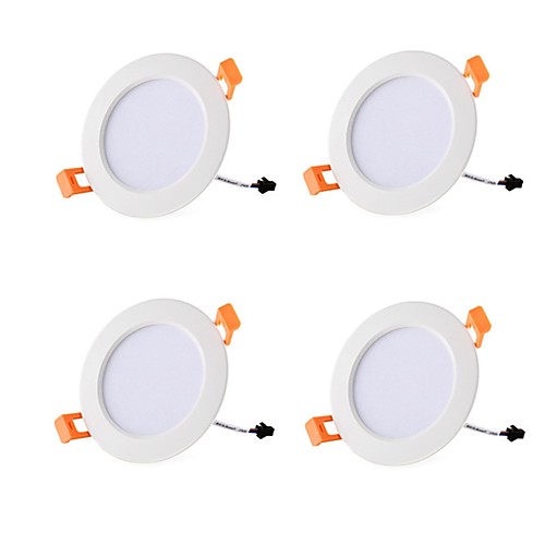 

4pcs 7 W 700 lm 15 LED Beads Easy Install Recessed LED Downlights Warm White Cold White 85-265 V Commercial Home / Office Living Room / Dining Room / RoHS / CE Certified