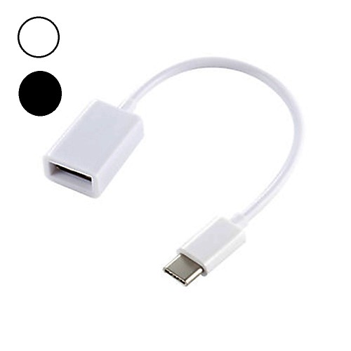 

Type-C Male To USB 3.0 Female OTG Cable Adapter Converter High Speed / Quick Charge Adapter For Samsung / Huawei / LG / Xiaomi Phones 10cm Plastics