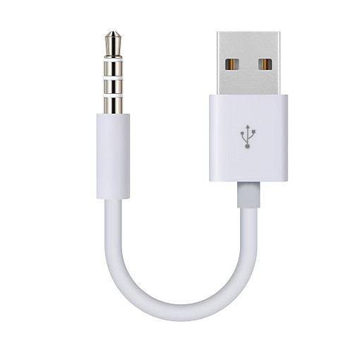 

yongwei ipod shuffle charge cable 3.5mm jack / plug to usb power charger sync кабель для передачи данных для ipod shuffle 3rd 4th 5th mp3 / mp4