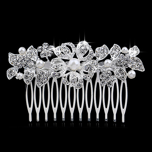 

Alloy Hair Combs / Hair Tool with Crystal / Rhinestone 1 Piece Wedding / Special Occasion Headpiece