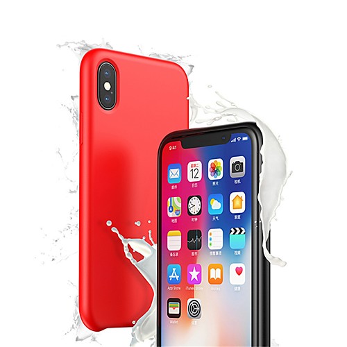 

Phone Case For Apple Back Cover Silicone iPhone XR iPhone XS iPhone XS Max iPhone X Ultra-thin Solid Color Soft Silicone