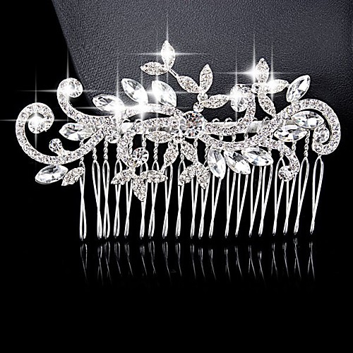 

Alloy Hair Combs / Hair Tool with Crystal / Rhinestone 1 Piece Wedding / Special Occasion Headpiece