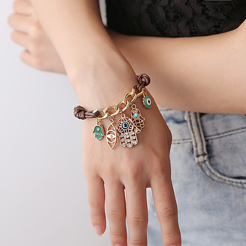 

Women's Bracelet Classic Wedding Birthday Vintage Theme European Trendy Casual / Sporty Ethnic French Alloy Bracelet Jewelry Gold For Date Festival