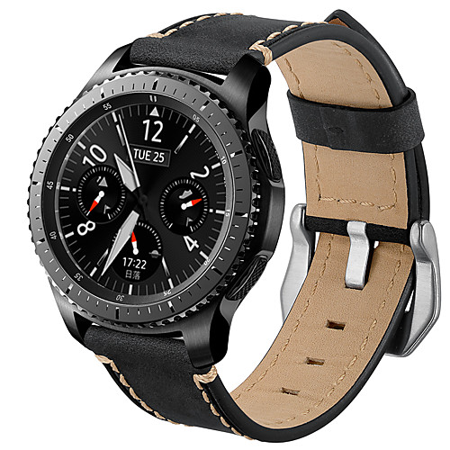 

Ремешок для часов для Gear S3 Classic Samsung Galaxy Современная застежка Натуральная кожа Повязка на запястье