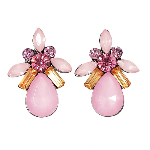 

Women's Amethyst Synthetic Tourmaline Drop Earrings Dangle Earrings Tropical Flower Ladies Basic Fashion Earrings Jewelry Blue / Pink / White For Daily Date 1 Pair