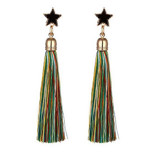 

Women's Drop Earrings Tassel Star Ladies Simple Tassel Earrings Jewelry Blue / Light Pink / Light Green For Daily 1 Pair