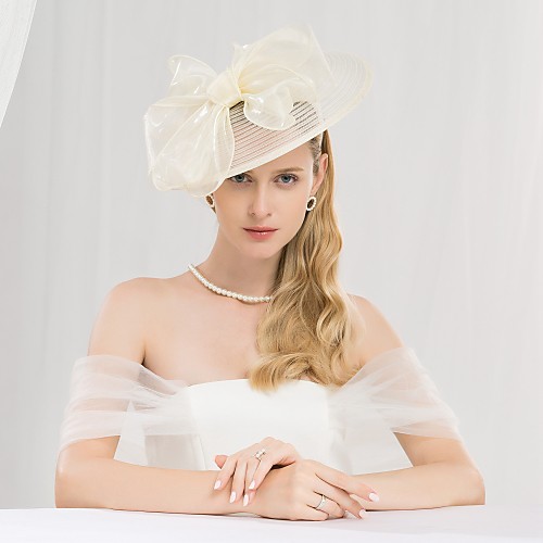 

Polyester Kentucky Derby Hat / Headwear with Bowknot 1pc Wedding / Party / Evening Headpiece